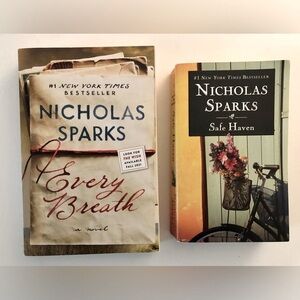 BUNDLE OF 2 NICHOLAS SPARK BESTSELLERS - ‘EVERY BREATH’ AND ‘SAFE HAVEN’